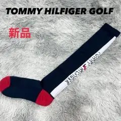 新品　トミーヒルフィガーゴルフ　ニーハイソックス　ネイビー　フリーサイズ
