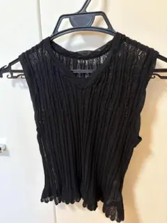 【最終値下げ】PERVERZE Tiny rib cropped vest