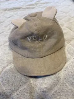 POLOロゴ入り 帽子 クマ耳