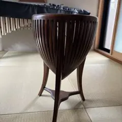 木製スラットデザインボウル型インテリア