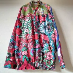 Desigual　デシグアル　プルオーバーブラウス　Sサイズ　総柄