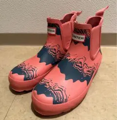 HUNTER レインブーツ 迷彩柄 チェルシー