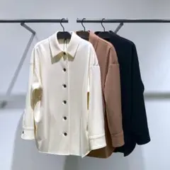 Theory 21aw シャツコート 150アイボリー