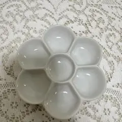 陶器製　パレット　梅皿　直径約12㎝