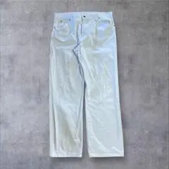 00s 古着　ディッキーズ Dickies ワークパンツ　白　38×32