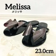 美品❣️Melissa メリッサ　リボンサンダル　フラット　23.0cm