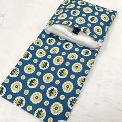 サニタリーケース 花 ノルディック 青緑 黄色 S8242
