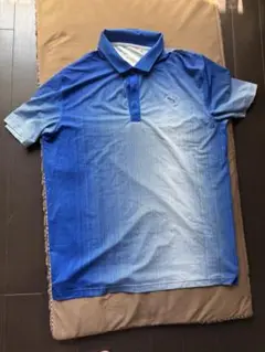 PUMA グラデーションブルー ポロシャツ XL