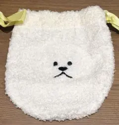 ♡まんまるビションフリーゼ　ポーチ　もこまるきんちゃく♡