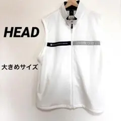 2871M ヘッド　HEAD ジップアップベスト　ノースリーブ　シンプル　ゴルフ