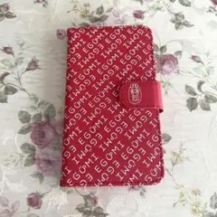 声優 江口拓也 エグミ EGUMI スマートフォン ケース 手帳型 赤色