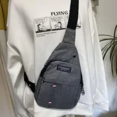 グレー ボディバッグ FASHION ニケン