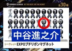 ガンバ大阪　中谷進之介　シークレットプチリボンマグネット④
