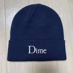 新品☆Dime ロゴ　ニット帽　ビーニー　ネイビー