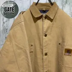 【※希少カラー】carharttカーハート★ダックジャケット 革タグ L相当