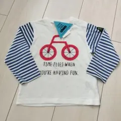 【新品】CHANCOOK 自転車刺繍 長袖Tシャツ 90