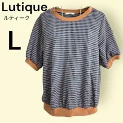 【人気商品！春服！ルティーク】半袖Tシャツ Lサイズ　レトロ