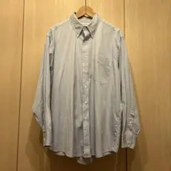 HATHAWAY ライトブルー ボタンダウンシャツ L USA製