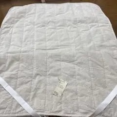 無印　敷パッド　綿麻　生成　未使用に近い