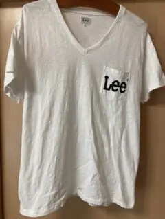 Lee ホワイト Vネック Tシャツ M