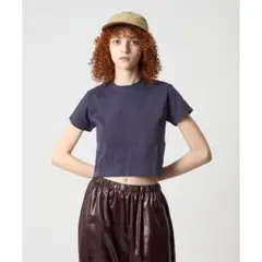 6 ROKU コットン クロップド Tシャツ