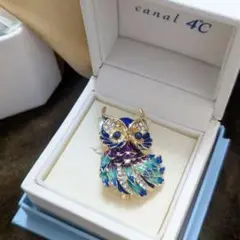 フクロウ ブローチ