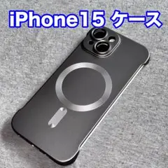 iPhone 15 ケース ガンメタ Magsafe対応