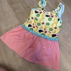 b.ROOM フルーツ柄　ワンピース水着　130cm 果物