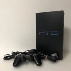 PlayStation 2 本体 黒 コントローラー付き