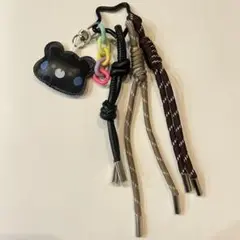 じゃらじゃらキーホルダー　チャームバッグチャーム　くまさん　通園ランドセル　鞄に