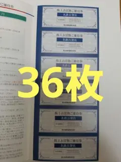 36枚 名鉄百貨店 株主お買物ご優待券(10%割引)