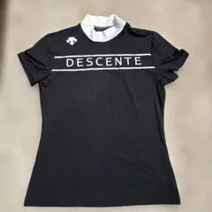 DESCENTE 黒 ポロシャツ レディース