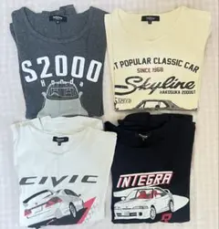 名車Tシャツセット S&M インテグラ　ハコスカ等