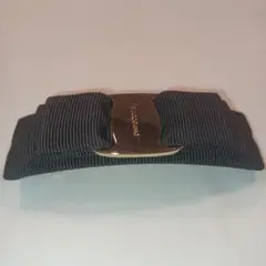 Salvatore Ferragamo フェラガモ ヴァラリボン バレッタ 黒