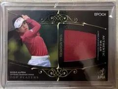 2022 JLPGA 西村優菜 メモラビリアカード