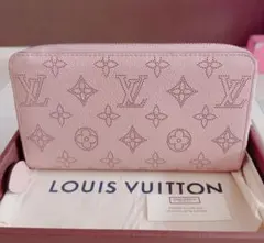 LOUIS VUITTON ラウンドファスナー長財布 AB マヒナ マグノリア