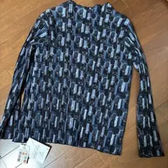 新品　儀右衛門　ギエモン　プリーツ加工　久留米　かすり　柄　カットソー