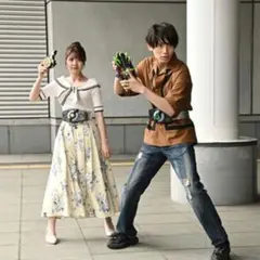 [5月末まで出品]仮面ライダータイクーン桜井景和映画着用衣装M※ラスト 仮面ライダータイクーン桜井景和本編・Vシネ着用衣装シャツM