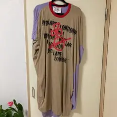 プリント ロングワンピース ロゴ ヴィヴィアン