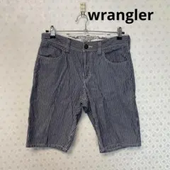 ❇️ラングラー❇️メンズ❇️ショートパンツ❇️ネイビー ×白(ストライプ)❇️ウエスト30