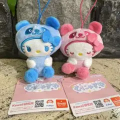 【新品未使用】むにゃすや パンダ キティ サンリオキャラクターズ 2点セット