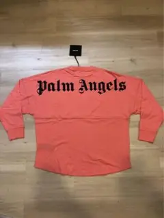 PALM ANGELS ロゴ ロンT ピンク XLサイズ