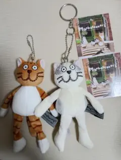 マンハッタナーズ　猫　ネコ　マスコット　キーホルダー　チャーム　ほぼ新品未使用