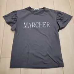 ROPÉ PICNIC グレー袖フリル Tシャツ 140