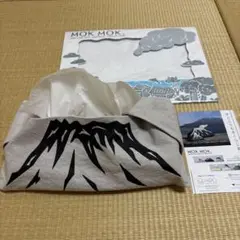 桜島MOKMOKティッシュケースM グレー