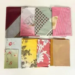 帯 8点セット 花柄 ストライプ