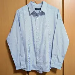 未使用品 ナノユニバース 大人のワイドシャツ シャンブレー S
