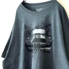 ギルダン GT 350 車 スネーク Tシャツ XL グレー 灰色 古着