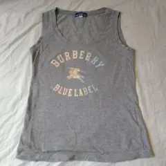 BURBERRY BLUE LABEL グレー ベスト　タンクトップ　サイズ