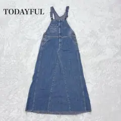 【希少】 TODAYFUL トゥデイフル デニムサロペットスカート ヴィンテージ